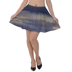 Twilight Serenade Print Velvet Skater Skirt by dflcprintsclothing