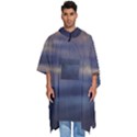 Twilight Serenade Print Men s Hooded Rain Ponchos View1