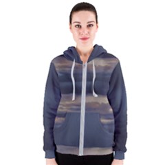 Twilight Serenade Print Women s Zipper Hoodie