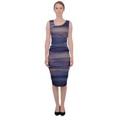 Twilight Serenade Print Sleeveless Pencil Dress by dflcprintsclothing