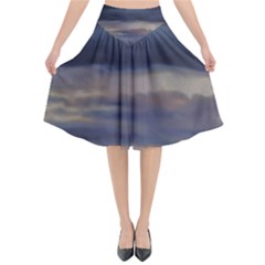 Twilight Serenade Print Flared Midi Skirt by dflcprintsclothing