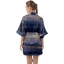 Twilight Serenade Print Half Sleeve Satin Kimono  View2