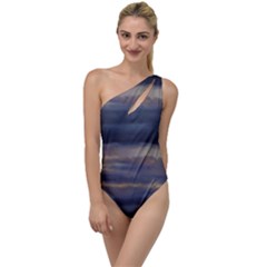 Twilight Serenade Print To One Side Swimsuit by dflcprintsclothing