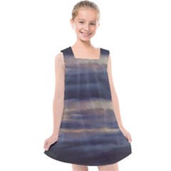 Twilight Serenade Print Kids  Cross Back Dress by dflcprintsclothing