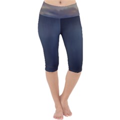 Twilight Serenade Print Lightweight Velour Cropped Yoga Leggings by dflcprintsclothing