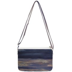 Twilight Serenade Print Double Gusset Crossbody Bag by dflcprintsclothing