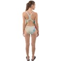 Background Pastel Geometric Lines Cut-Out Back One Piece Swimsuit View2