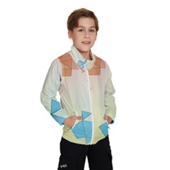 Background Pastel Geometric Lines Kids  Windbreaker