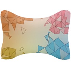 Background Pastel Geometric Lines Seat Head Rest Cushion