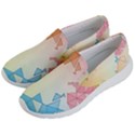 Background Pastel Geometric Lines Men s Lightweight Slip Ons View2