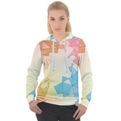 Background Pastel Geometric Lines Women s Overhead Hoodie