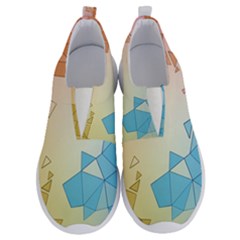 Background Pastel Geometric Lines No Lace Lightweight Shoes