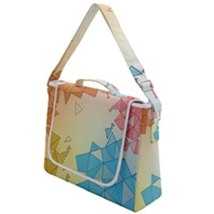 Background Pastel Geometric Lines Box Up Messenger Bag