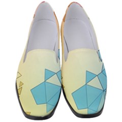 Background Pastel Geometric Lines Women s Classic Loafer Heels by anzea