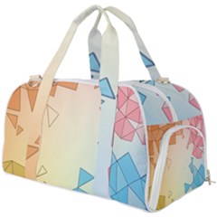 Background Pastel Geometric Lines Burner Gym Duffle Bag