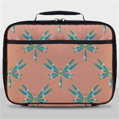 Turquoise Dragonfly Insect Paper Full Print Lunch Bag