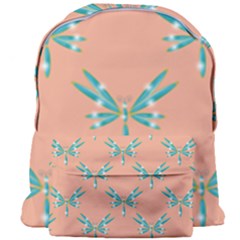 Turquoise Dragonfly Insect Paper Giant Full Print Backpack