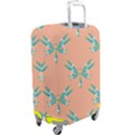 Turquoise Dragonfly Insect Paper Luggage Cover (Large) View2