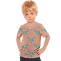 Turquoise Dragonfly Insect Paper Kids  Sports T-Shirt View1