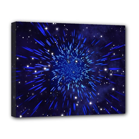 Star Universe Space Starry Sky Deluxe Canvas 20  X 16  (stretched) by anzea