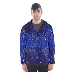 Star Universe Space Starry Sky Men s Hooded Windbreaker by anzea