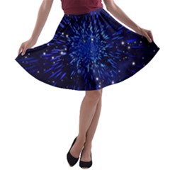 Star Universe Space Starry Sky A-line Skater Skirt by anzea