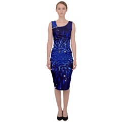 Star Universe Space Starry Sky Sleeveless Pencil Dress