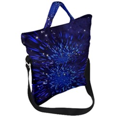 Star Universe Space Starry Sky Fold Over Handle Tote Bag by anzea