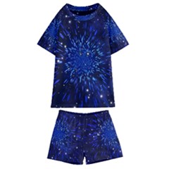 Star Universe Space Starry Sky Kids  Swim T-shirt And Shorts Set