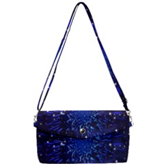 Star Universe Space Starry Sky Removable Strap Clutch Bag