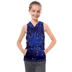 Star Universe Space Starry Sky Kids  Sleeveless Hoodie