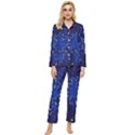 Star Universe Space Starry Sky Womens  Long Sleeve Velvet Pocket Pajamas Set View1