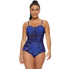 Star Universe Space Starry Sky Retro Full Coverage Swimsuit