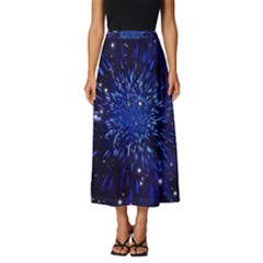 Star Universe Space Starry Sky Classic Midi Chiffon Skirt by anzea