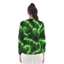 Lightning Electricity Pattern Green Women s Hooded Windbreaker View2