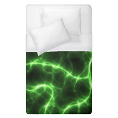 Lightning Electricity Pattern Green Duvet Cover (single Size)