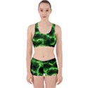 Lightning Electricity Pattern Green Work It Out Gym Set View1