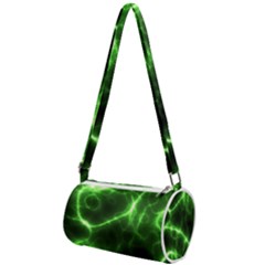 Lightning Electricity Pattern Green Mini Cylinder Bag