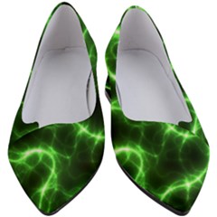 Lightning Electricity Pattern Green Women s Block Heels  by anzea