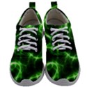 Lightning Electricity Pattern Green Mens Athletic Shoes View1