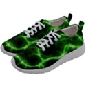 Lightning Electricity Pattern Green Mens Athletic Shoes View2