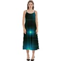 Light Shining Lighting Blue Night Casual Spaghetti Strap Midi Dress View1