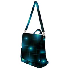 Light Shining Lighting Blue Night Crossbody Backpack by anzea