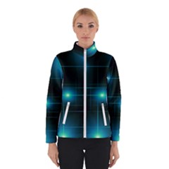 Light Shining Lighting Blue Night Women s Bomber Jacket