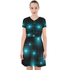 Light Shining Lighting Blue Night Adorable In Chiffon Dress by anzea