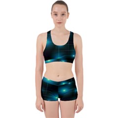 Light Shining Lighting Blue Night Work It Out Gym Set