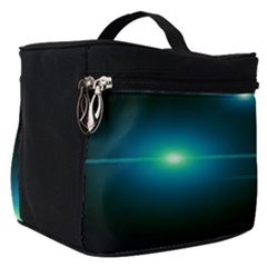 Light Shining Lighting Blue Night Make Up Travel Bag (small) by anzea