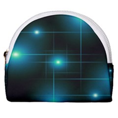 Light Shining Lighting Blue Night Horseshoe Style Canvas Pouch by anzea