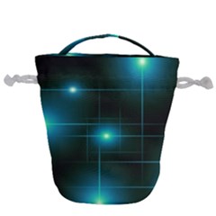 Light Shining Lighting Blue Night Drawstring Bucket Bag