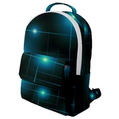 Light Shining Lighting Blue Night Flap Pocket Backpack (small) by anzea